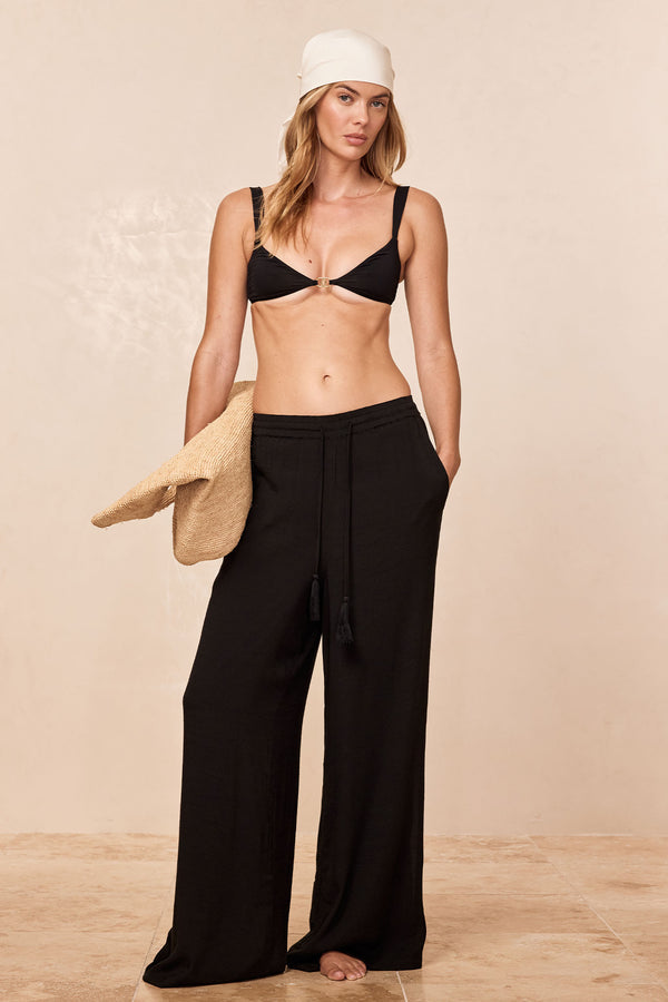 Petit Ermitage Top - Black (Small Bust)