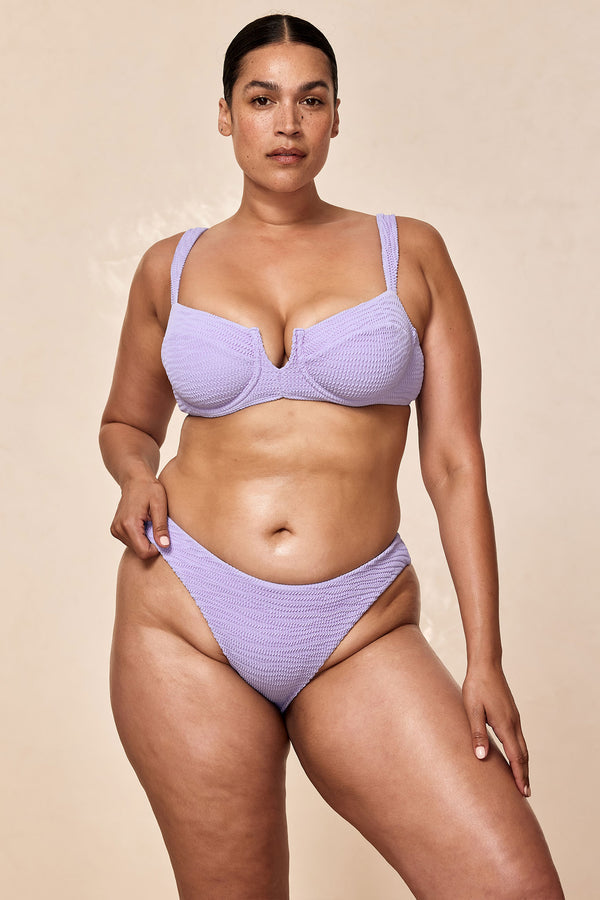 Seychelles Bottom - Wisteria Crinkle (Modest Coverage)