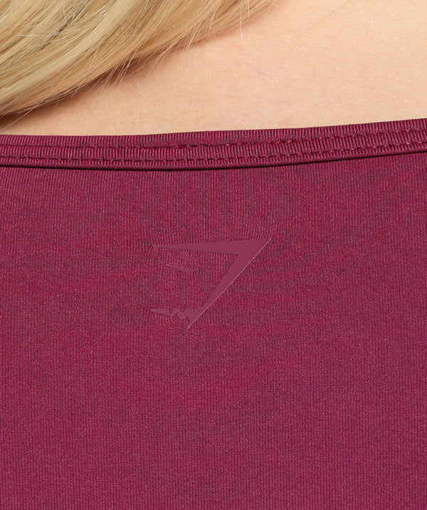 Contrast Seamless Crop Top