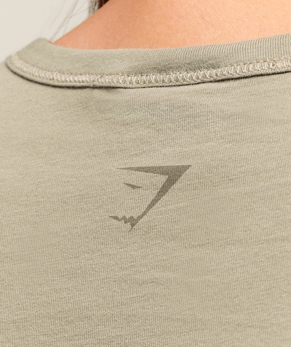 Cotton Graphic Midi T-Shirt