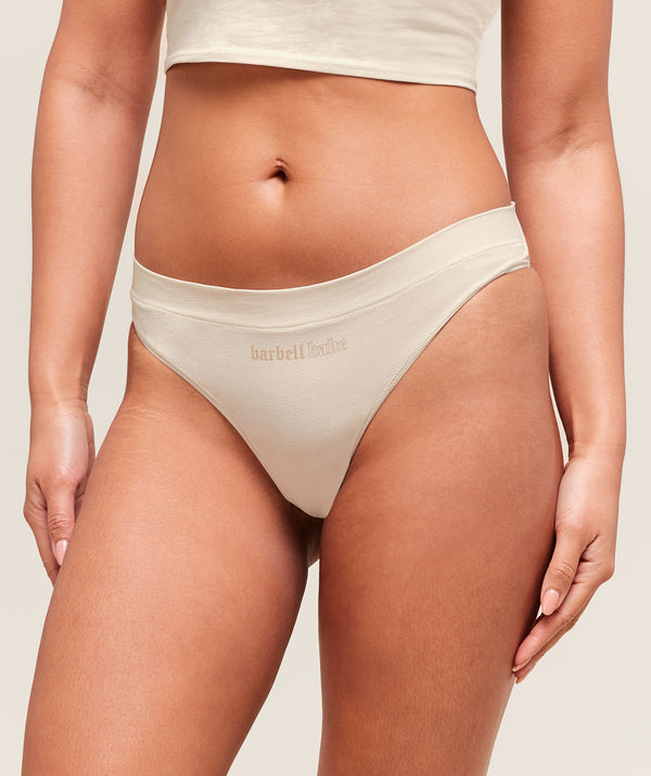 Cotton Graphic Thong