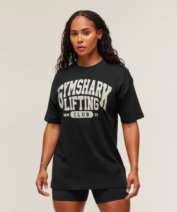 Lifting Club Graphic Oversized T-Shirt